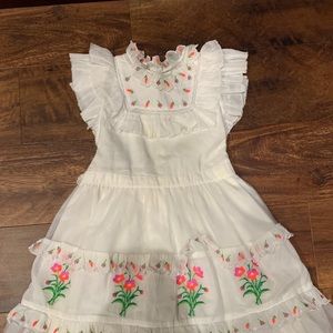 Nellystella Julianna girls dress - bright white